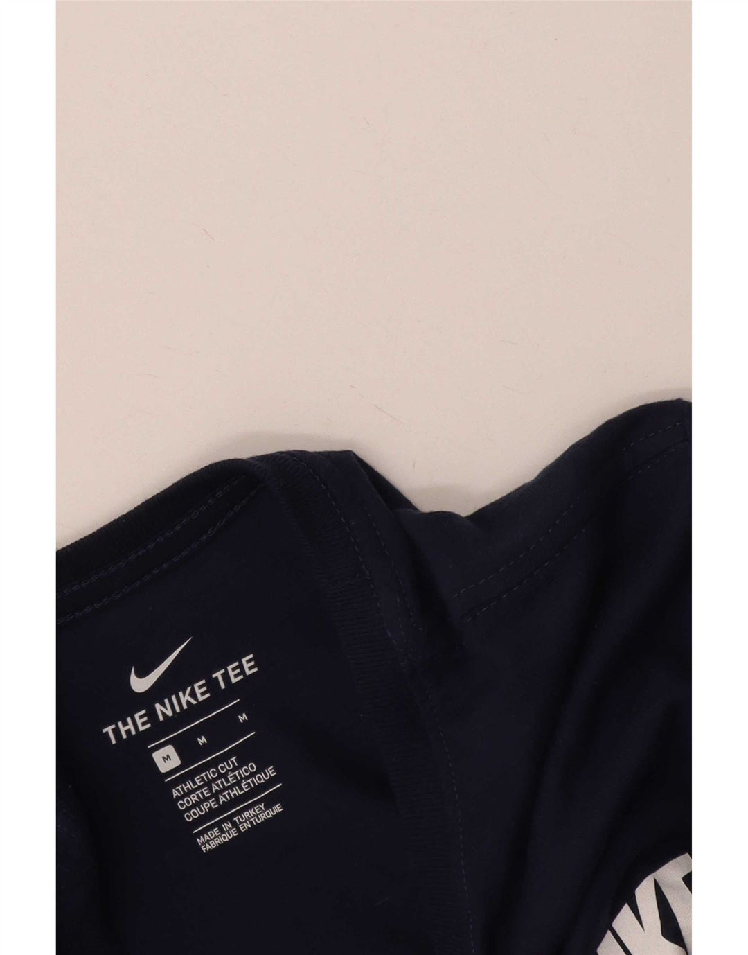 Nike Herre Athletic Cut Grafisk T-Shirt Top Medium Navy Blue