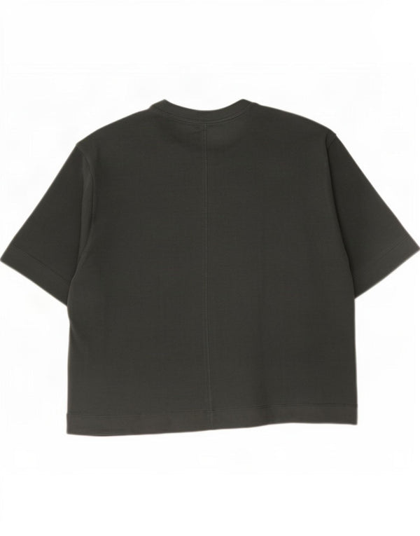 Calvin Klein Dame T-Shirt Top UK 14 Medium Grå Bomuld