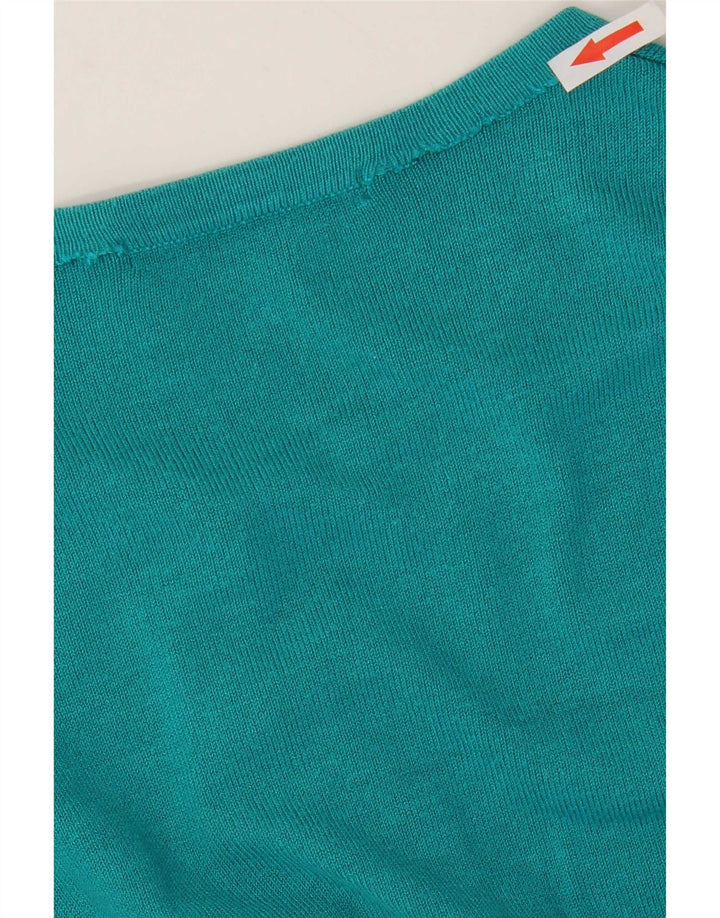 Marks & Spencer Dame Cardigan Sweater UK 10 Small Blue Viscose