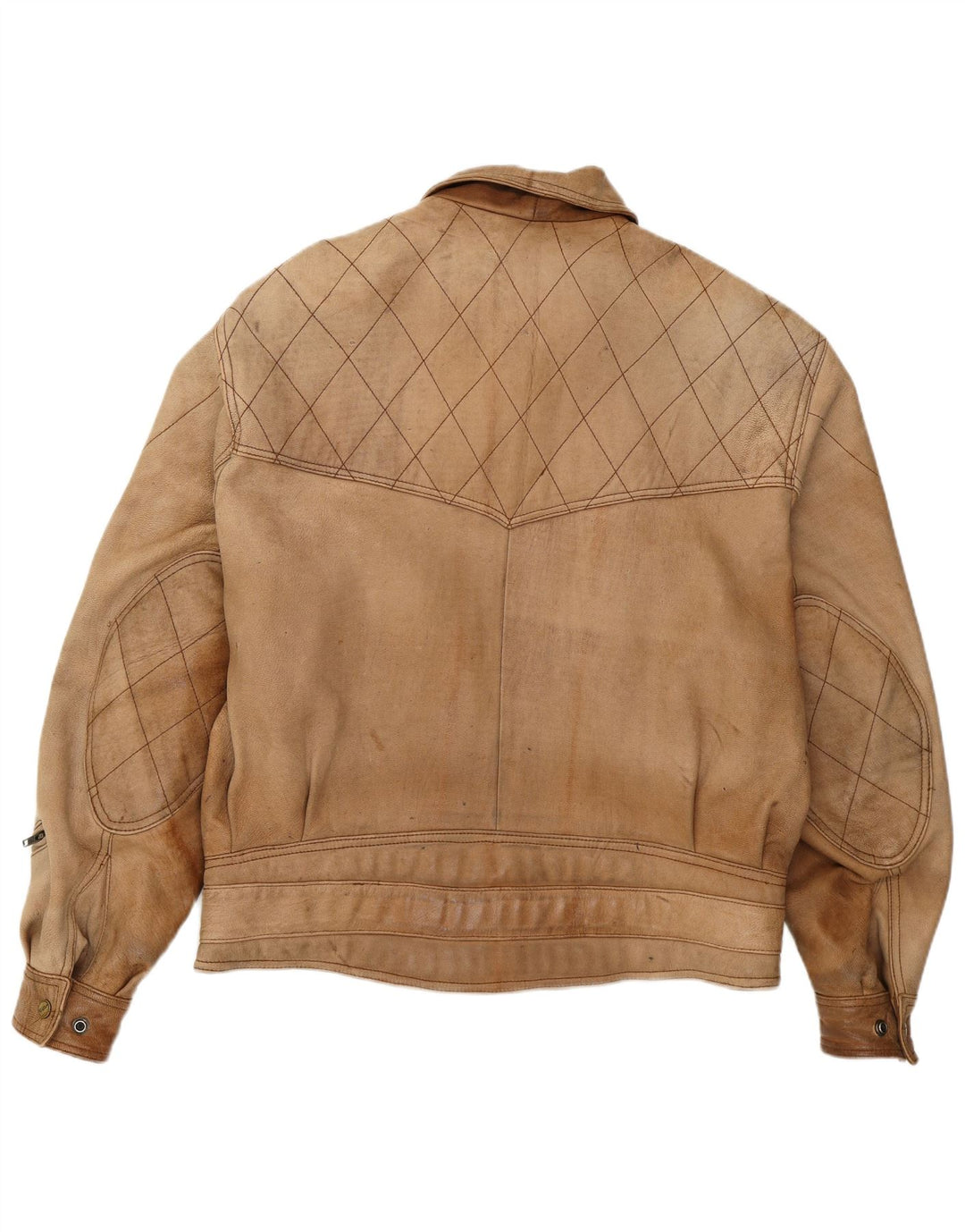 Schuh Herre Læderjakke UK 42 XL Brun Læder