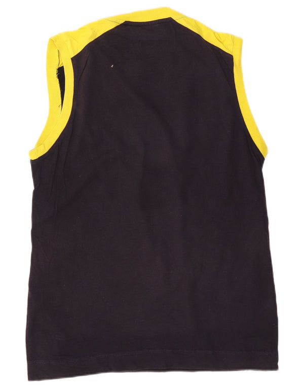 PUMA Herre Loose Fit Grafisk T-shirt Top Medium Sort Colourblock Bomuld