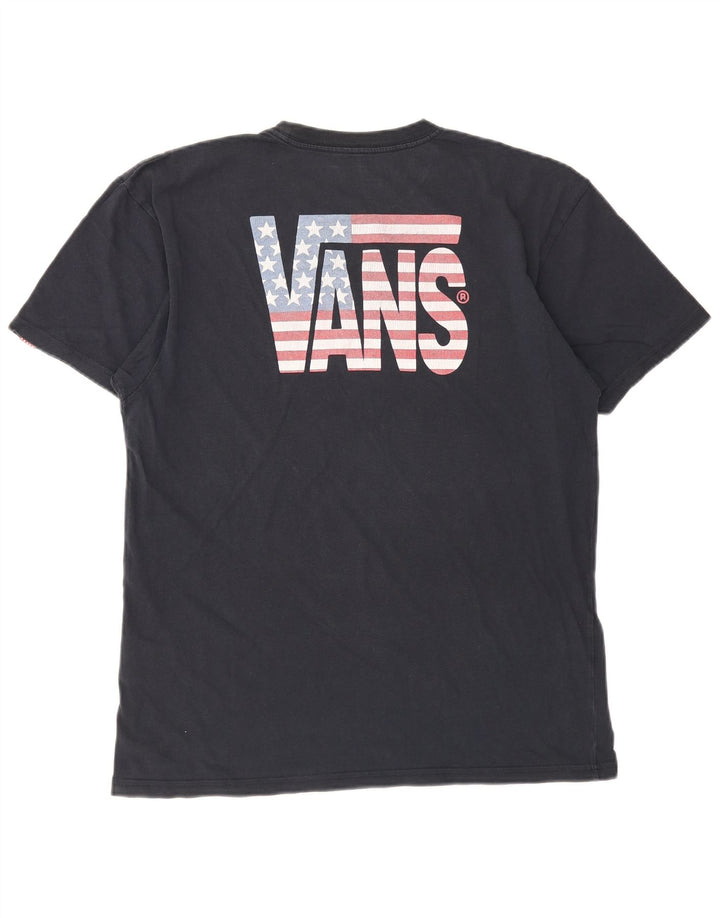 Vans Herre grafisk T-shirt Top Stor marineblå bomuld