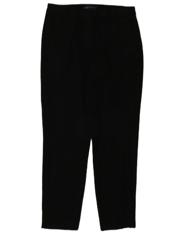 Marks & Spencer Kvinder Højtaljede Casual Bukser UK 10 Small W28 L27 Sort