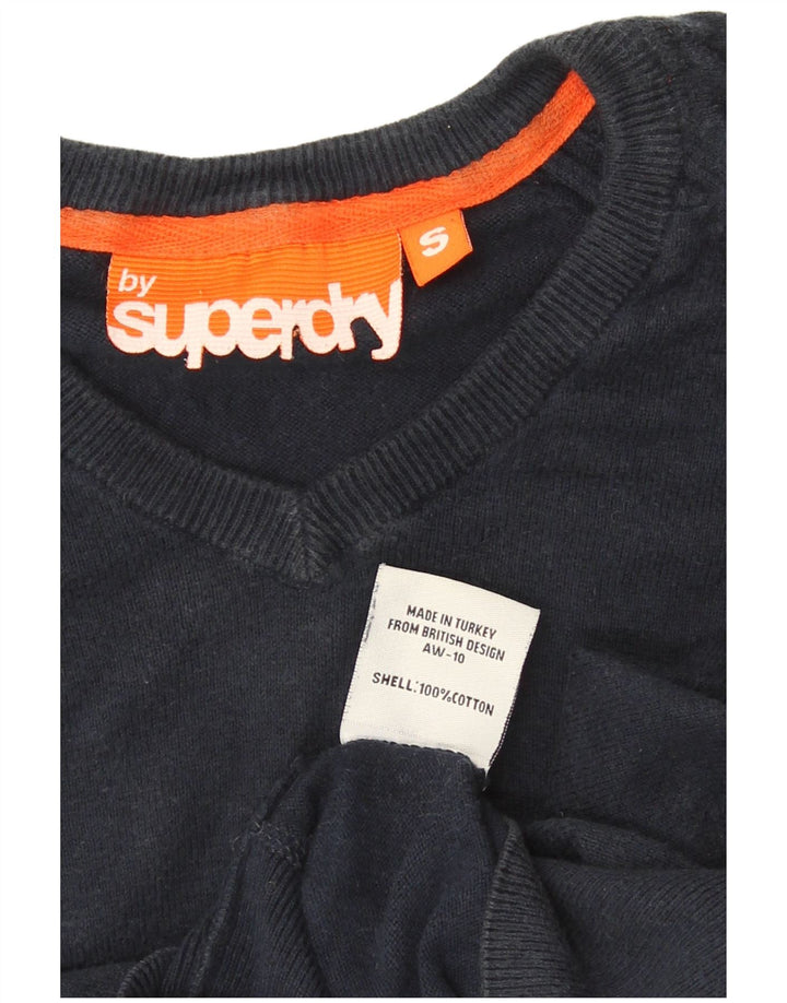 Superdry Herre V-hals sweater lille marineblå bomuld