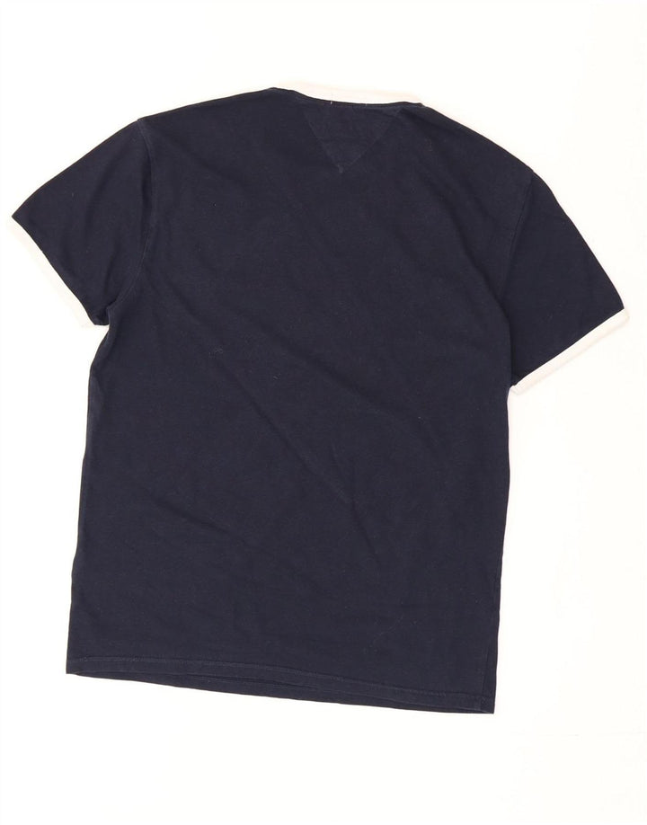 Tommy Hilfiger Herre Regular Fit T-shirt Top Lille marineblå bomuld