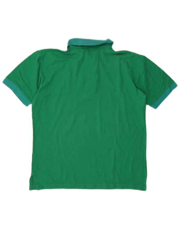 Bedste Firma Rugby Polo Shirt til mænd Medium Grøn Bomuld