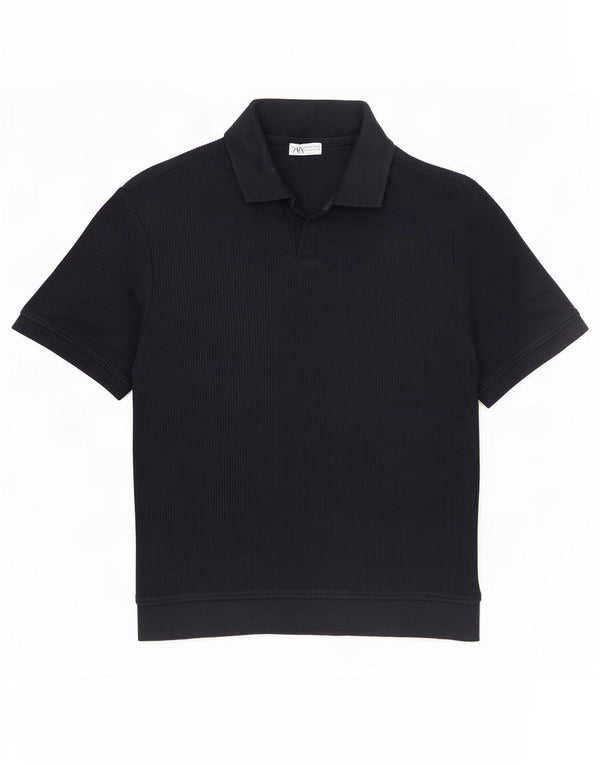 Zara herre poloshirt Medium marineblå bomuld