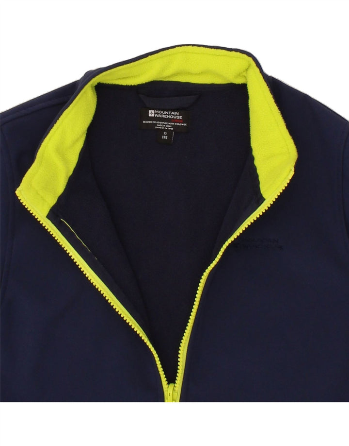 MOUNTAIN WAREHOUSE Boys Tracksuit Top Jacket 12-13 Years Navy Blue Vintage Mountain Warehouse and Second-Hand Mountain Warehouse from Messina Hembry 