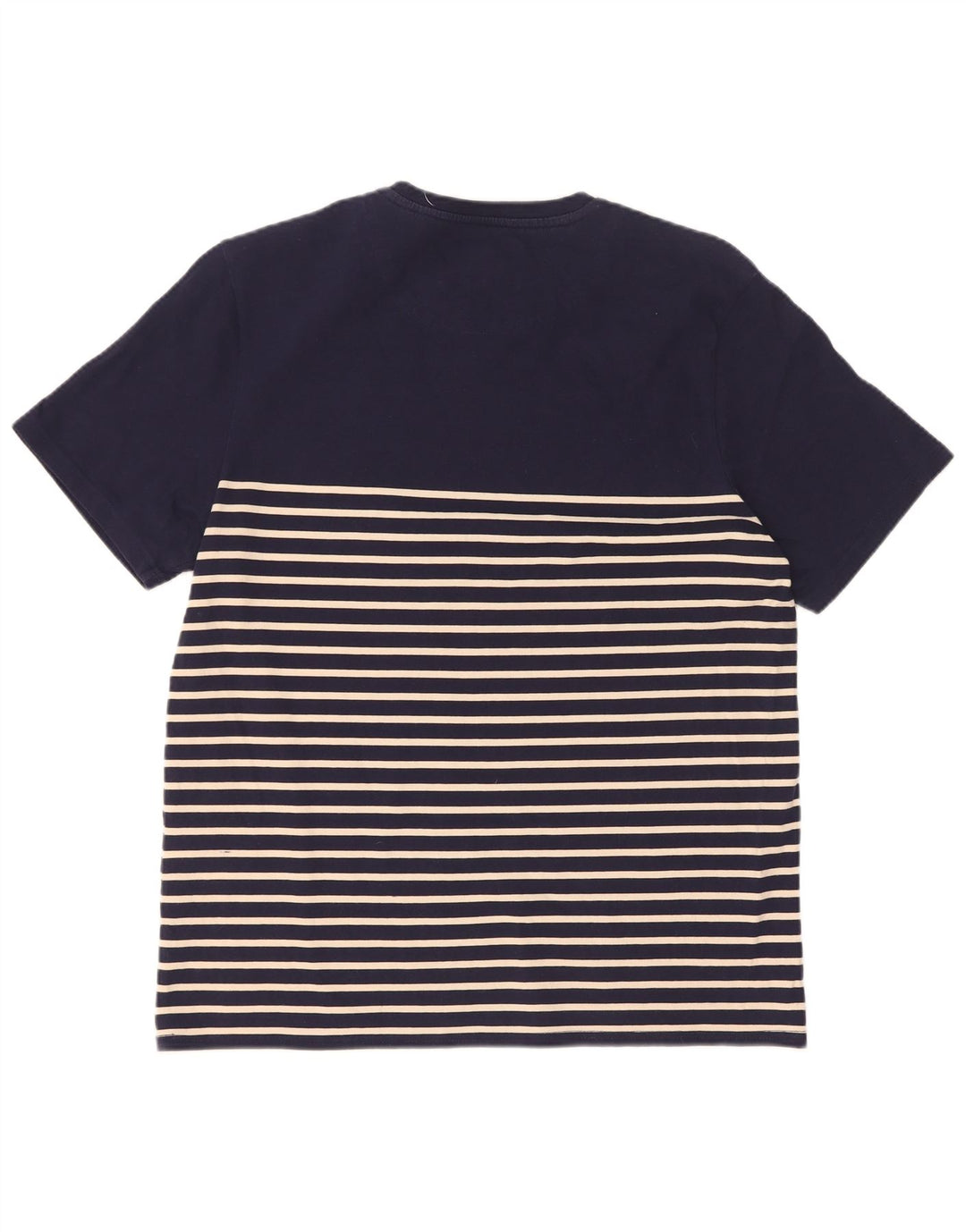 Lyle & Scott Herre T-shirt Top Stor marineblå stribet bomuld