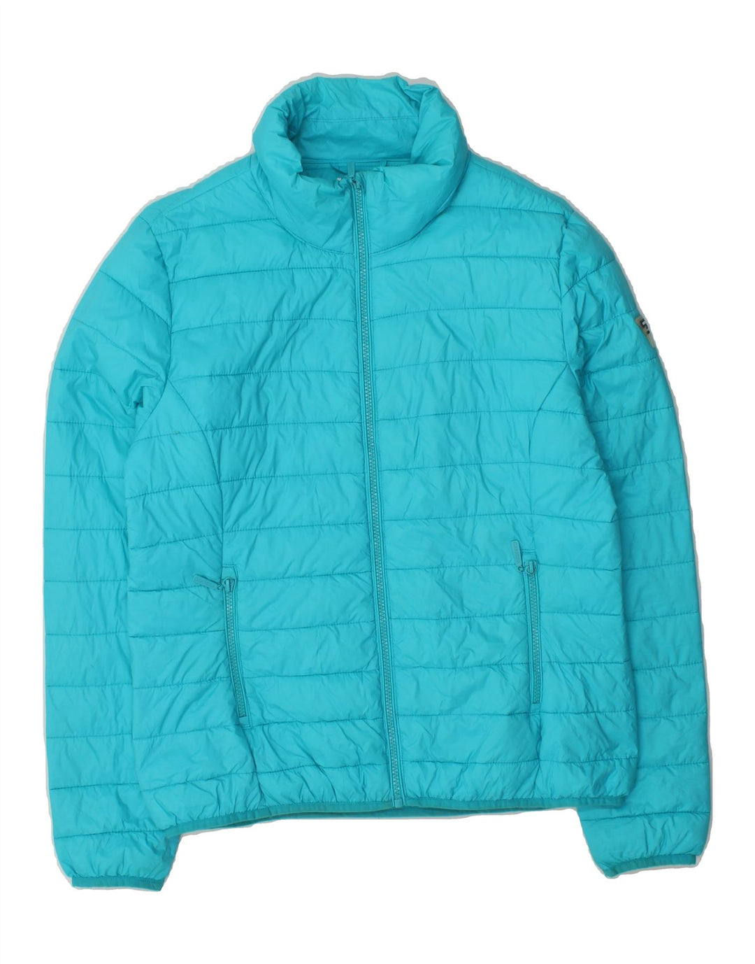 CARRERA Womens Padded Jacket UK 14 Medium Blue Polyamide Vintage Carrera and Second-Hand Carrera from Messina Hembry 
