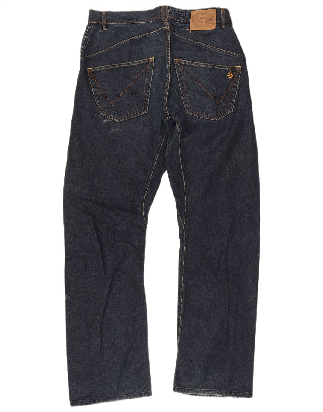 Volcom Straight Jeans til mænd W32 L31 Marineblå bomuld