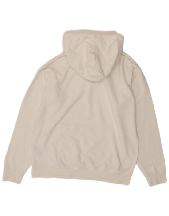 C&A Herre Relaxed Fit Hoodie Jumper Lille hvid bomuld