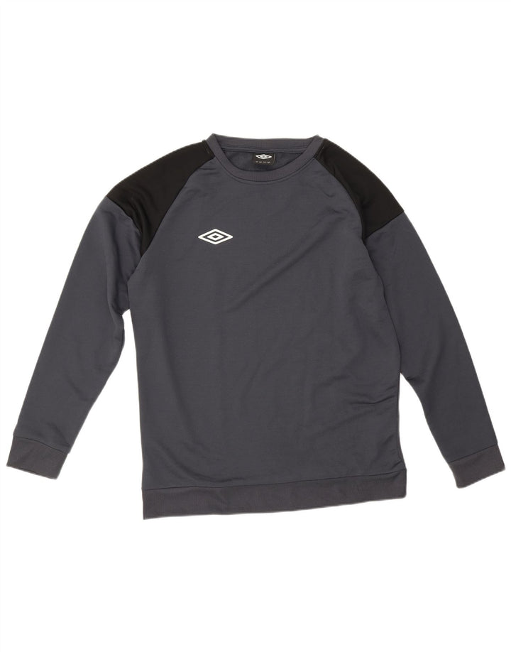 Umbro Herre Sweatshirt Jumper Medium Grå Colourblock Polyester