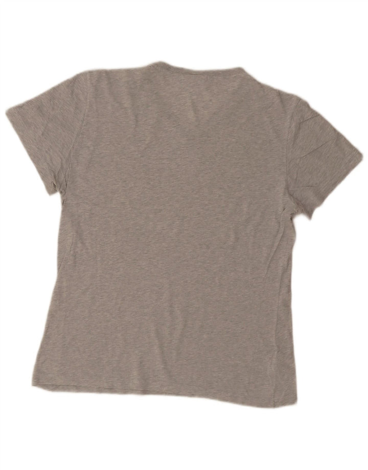 Lacoste Herre Regular Fit T-Shirt Top Størrelse 4 Medium Grå Bomuld