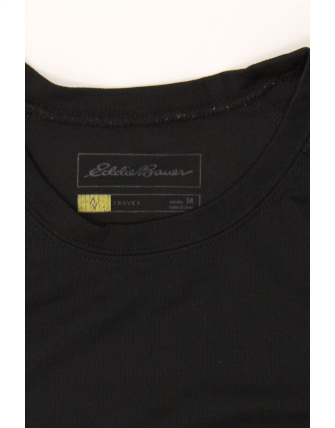 EDDIE BAUER Mens Top Long Sleeve Medium Black Polyester Vintage Eddie Bauer and Second-Hand Eddie Bauer from Messina Hembry 