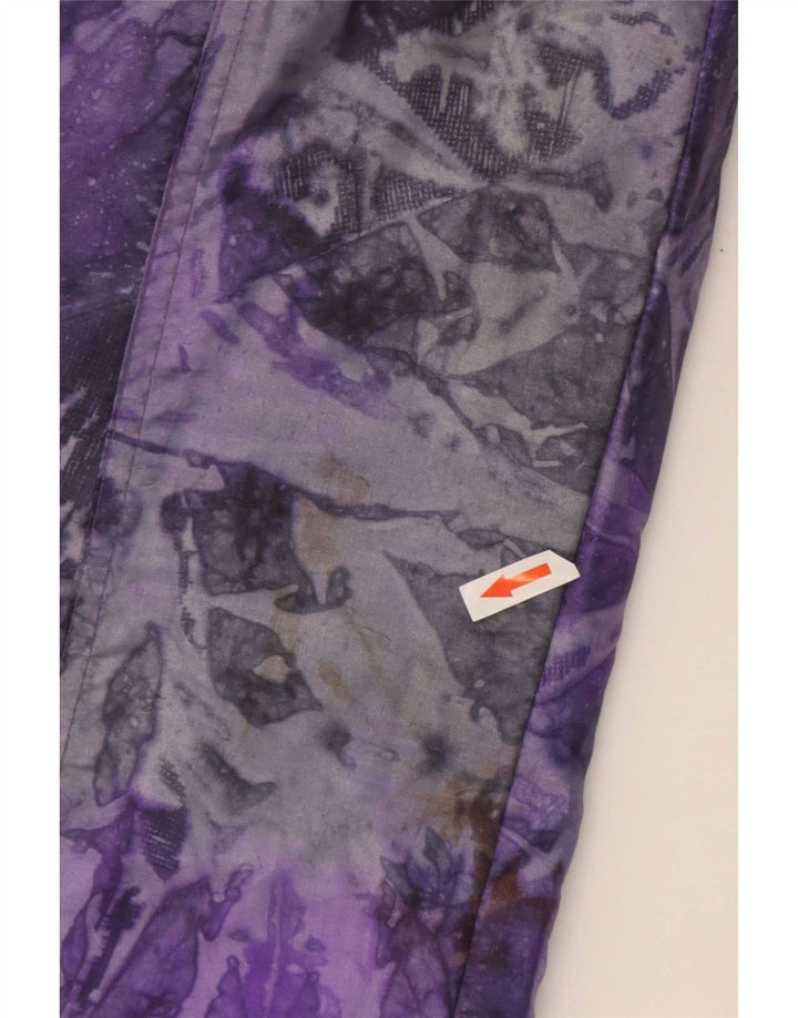 Alasca Dame Abstrakt Mønster Oversized Ski Jumpsuit IT 38 XS Lilla