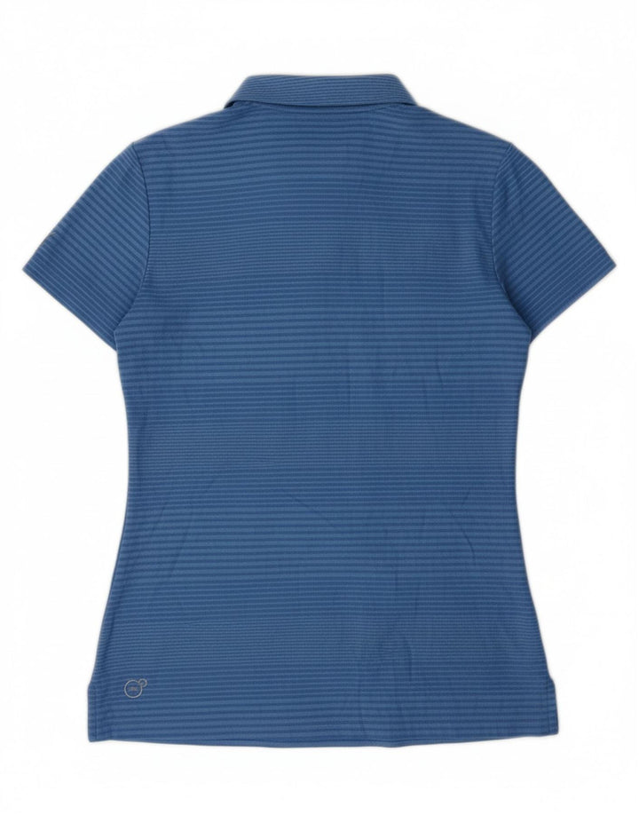 PUMA Womens Polo Shirt UK 8 Small Blue Striped Vintage Puma and Second-Hand Puma from Messina Hembry 