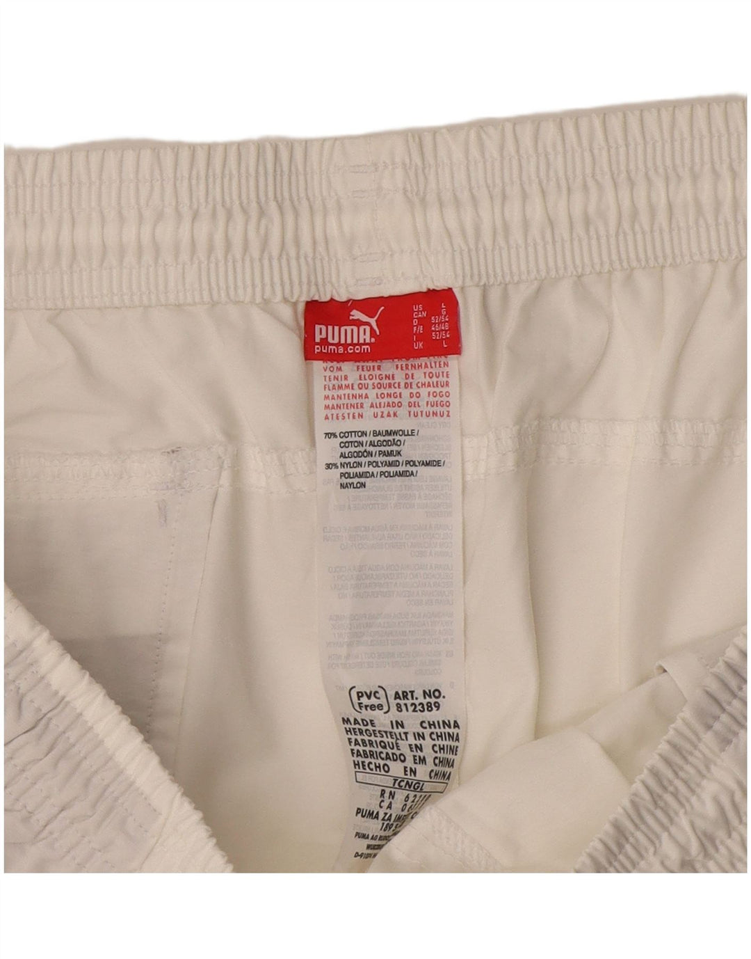 Puma Herre Sportshorts Store Hvide Bomuld