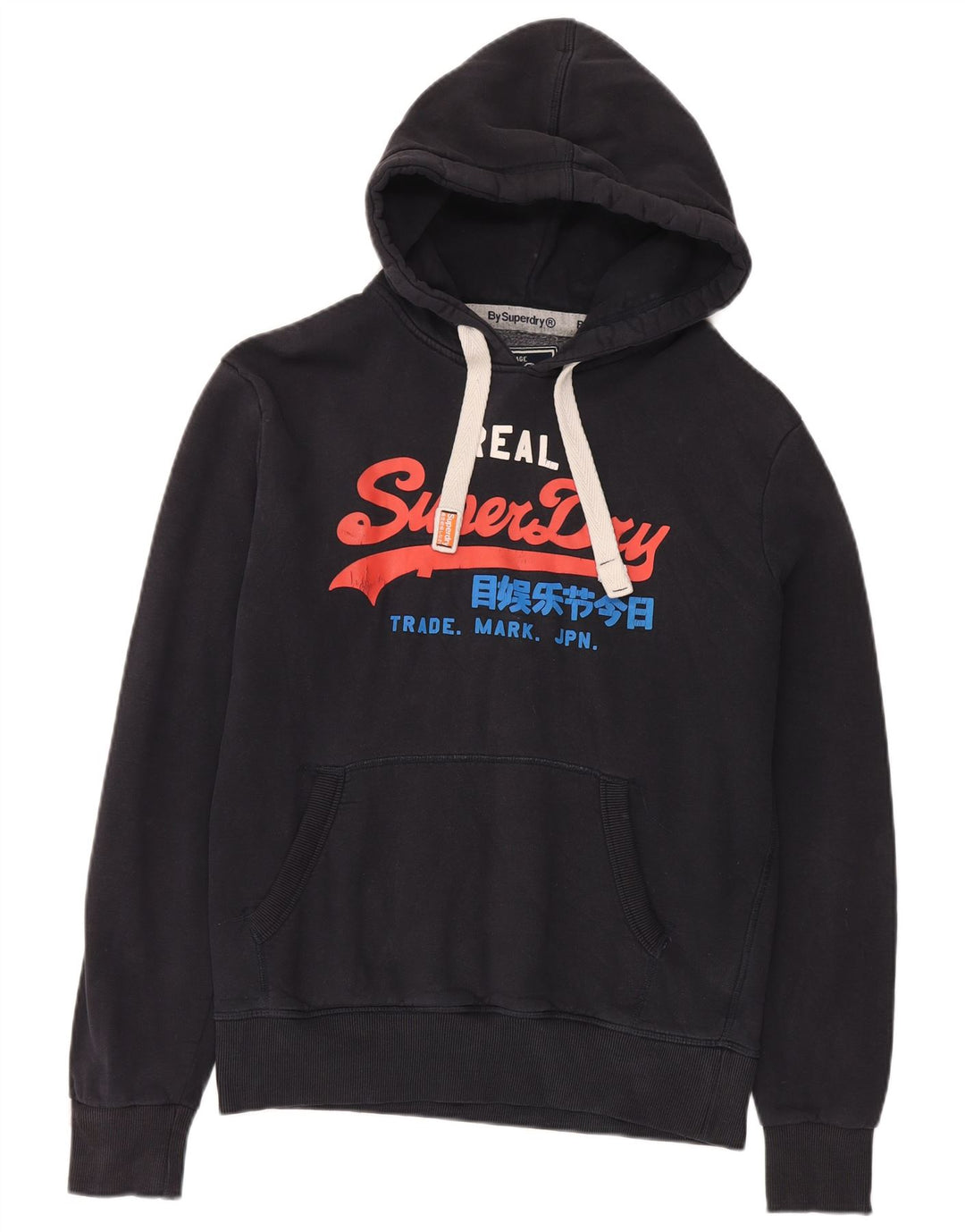 Superdry Grafisk hættetrøje til mænd mellem sort bomuld