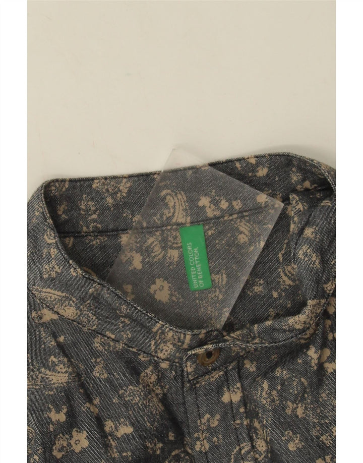 Benetton Herreskjorte Medium Grå Paisley