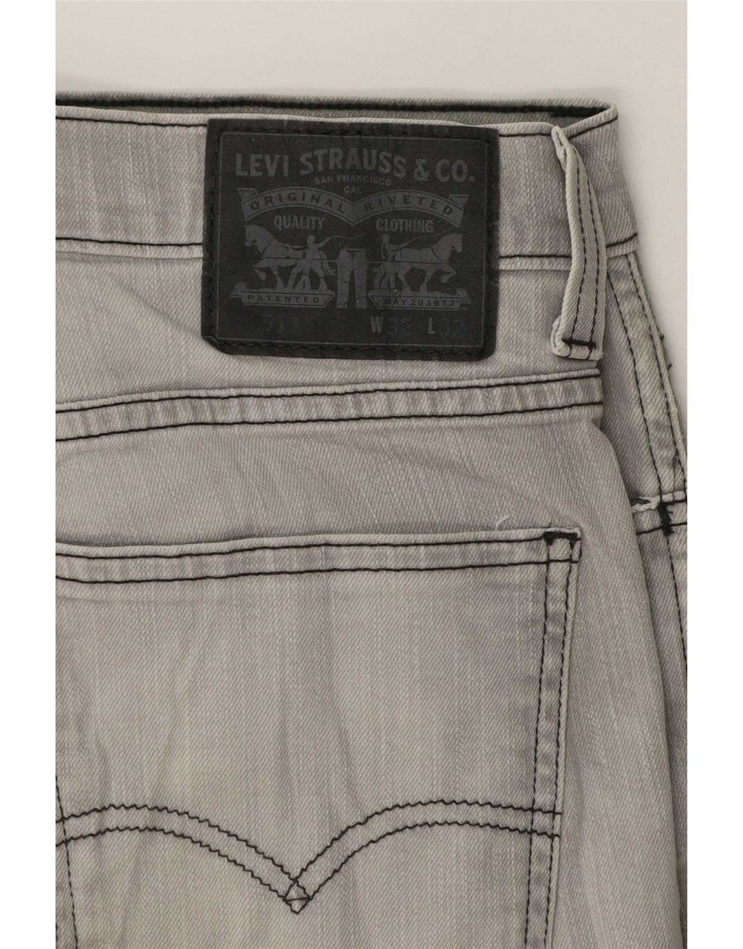 Levi's Herre 511 Slim Jeans W32 L32 Grå Bomuld