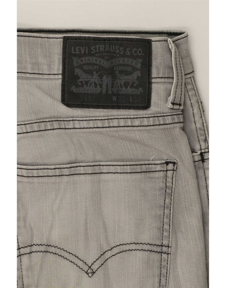 Levi's Herre 511 Slim Jeans W32 L32 Grå Bomuld