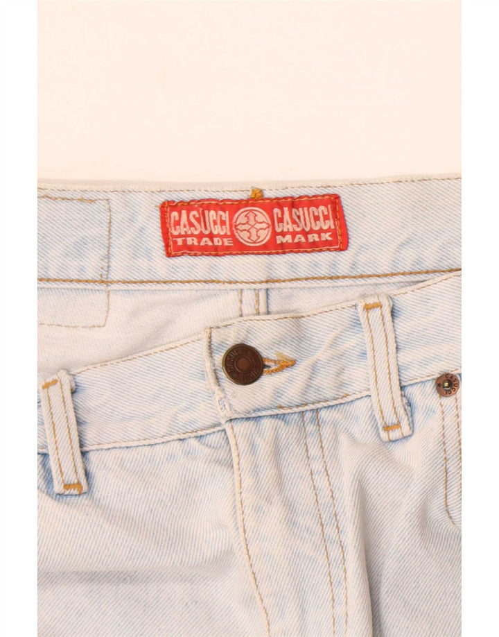Cassuci Womens Graphic Straight Jeans W28 L28 Blue