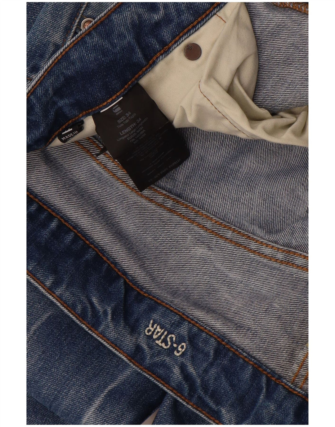 G-Star lige jeans til kvinder W34 L34 blå bomuld