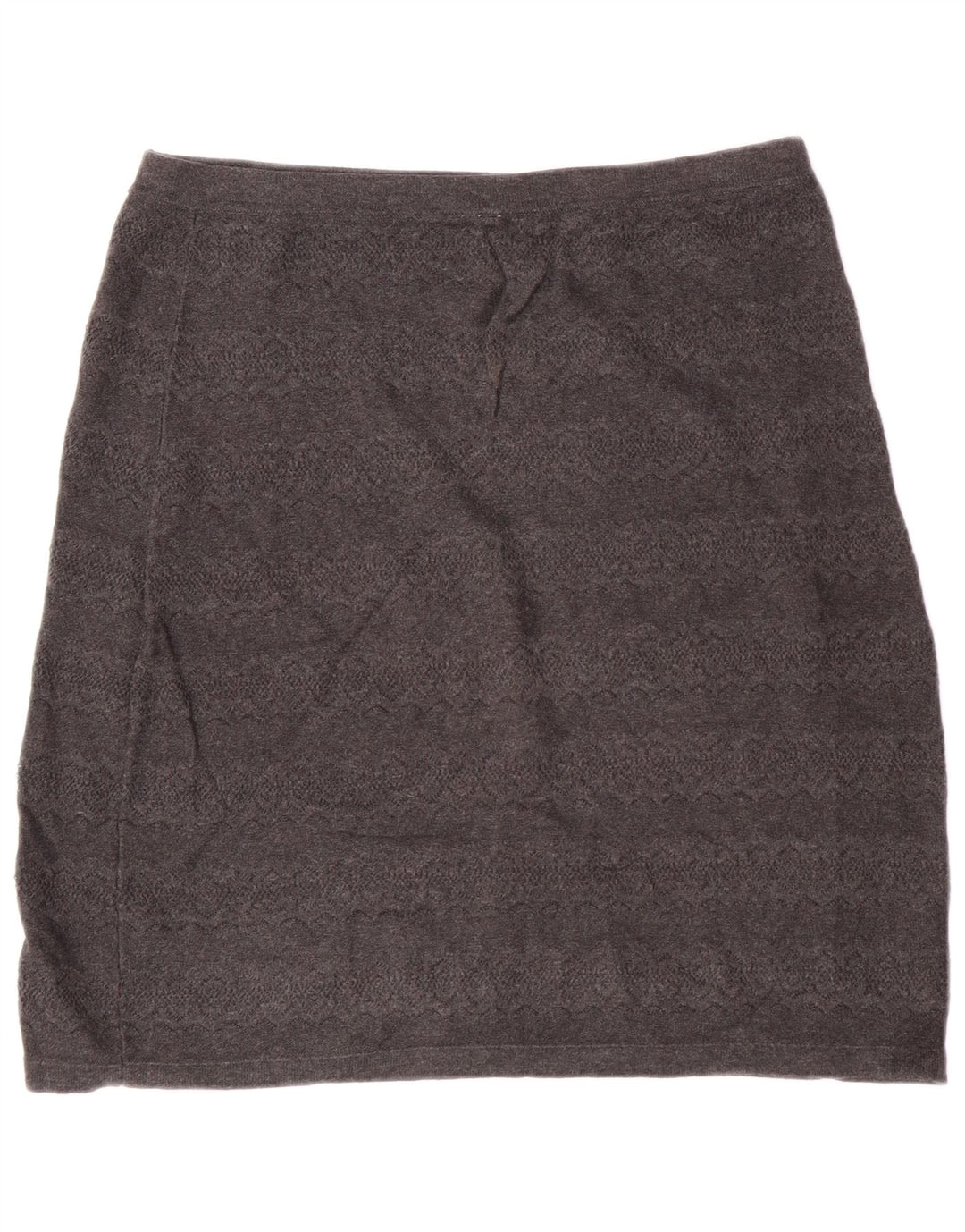 Fat Face Dame Højtaljet Mininederdel UK 16 Large W30 Grey Cotton Classic