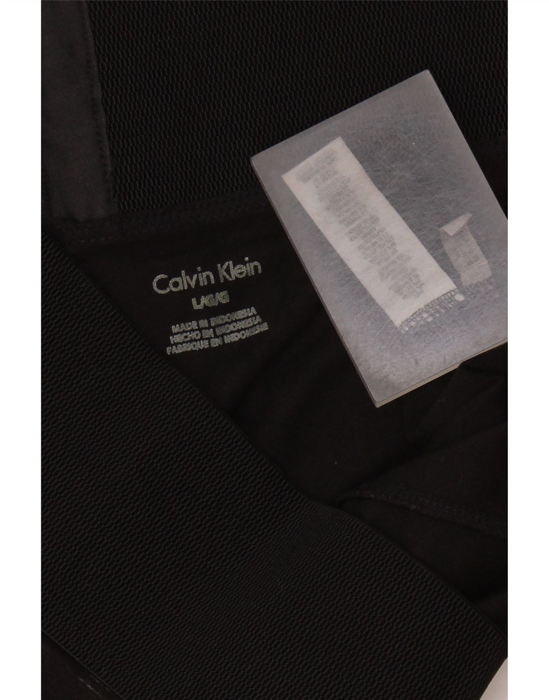 Calvin Klein Dame Leggings UK 14 Large Black Flecked Rayon