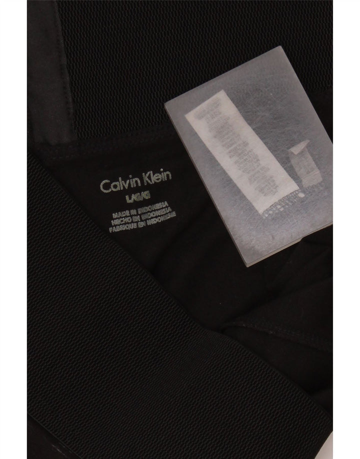 Calvin Klein Dame Leggings UK 14 Large Black Flecked Rayon