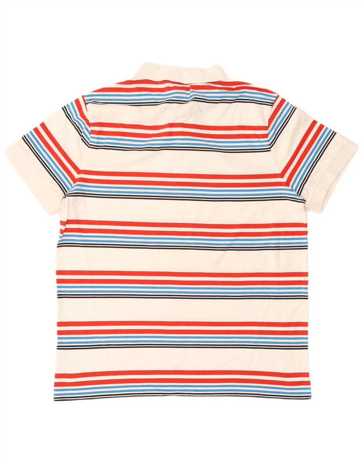 Animal Herre poloshirt Stor flerfarvet stribet bomuld