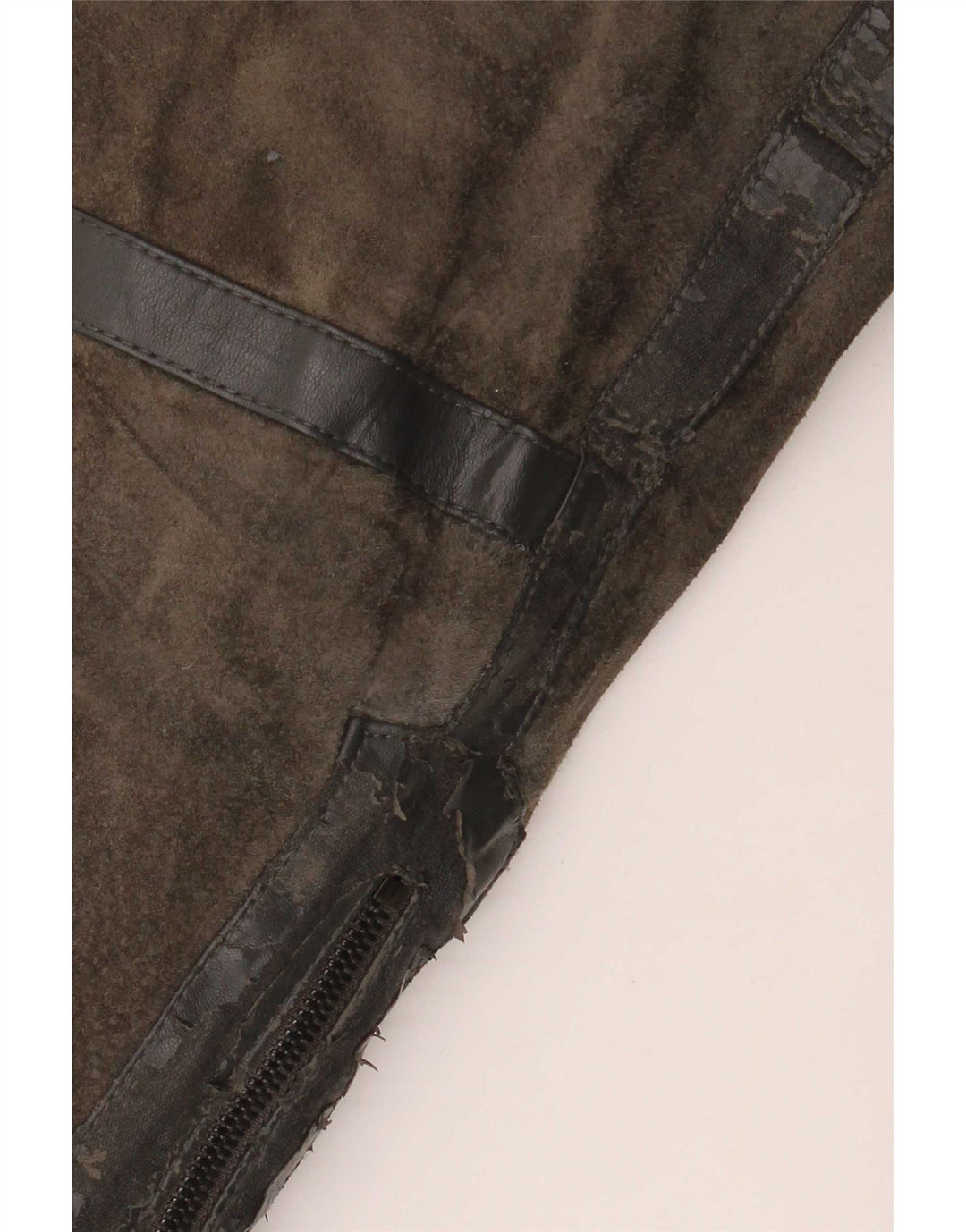 Zara Herre Ruskind Biker Jacket UK 40 Large Khaki