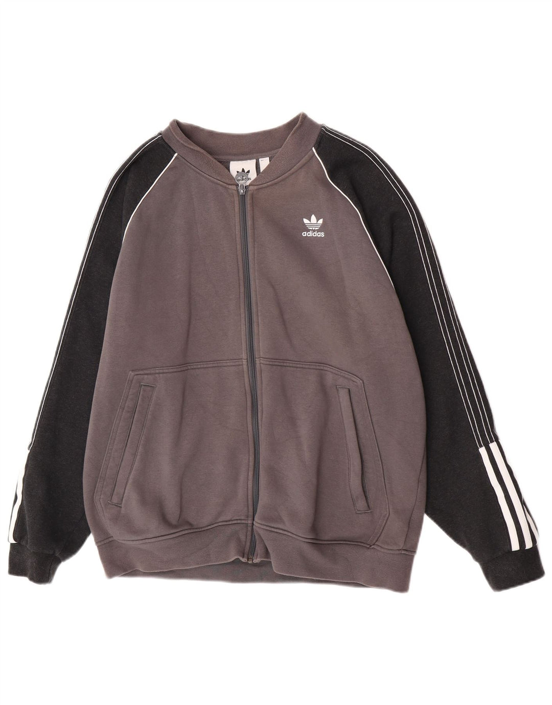 Adidas Træningsdragt til mænd Topjakke Stor Grå Colourblock Bomuld