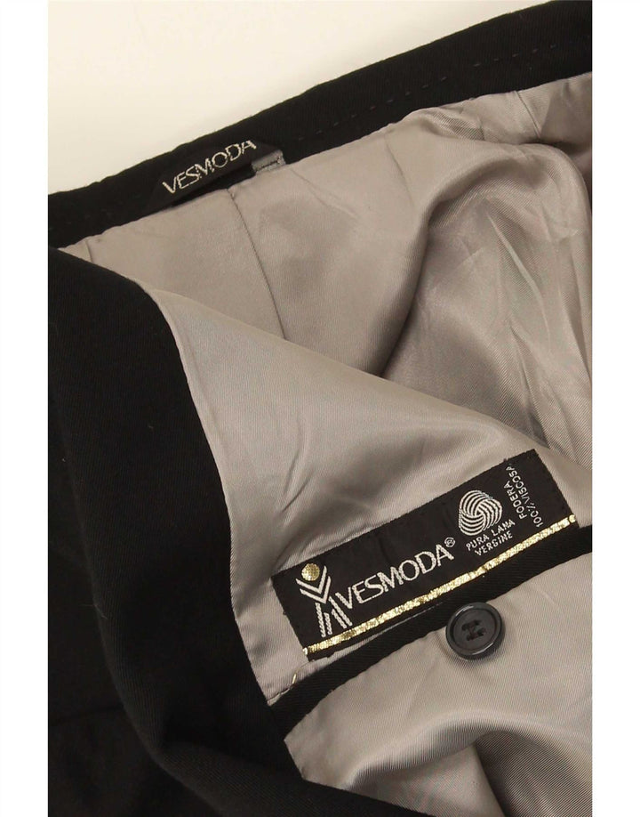 Vesmoda herre dobbeltradet blazerjakke UK 36 Small Black Viscose