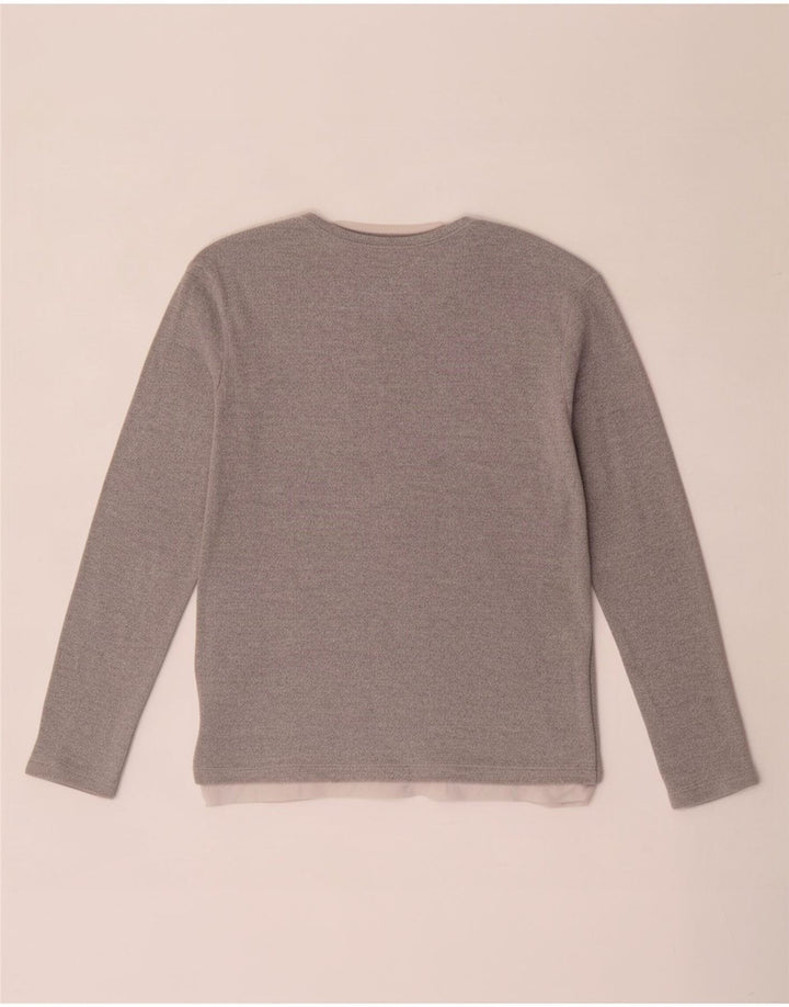 Zara Herre Top Langærmet Lille Grå Colourblock
