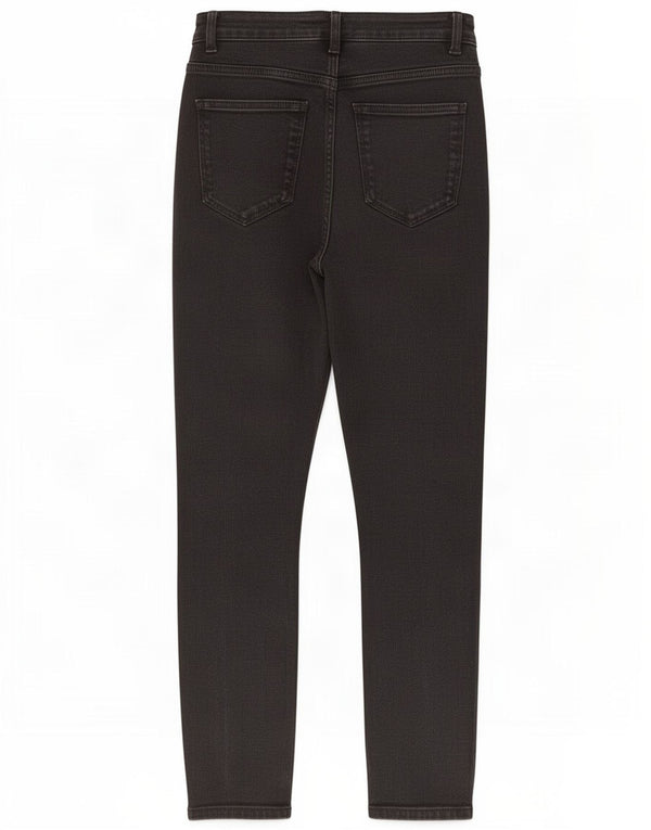Zara Womens Crop Skinny Jeans EU 38 Small W28 L26 Black Cotton