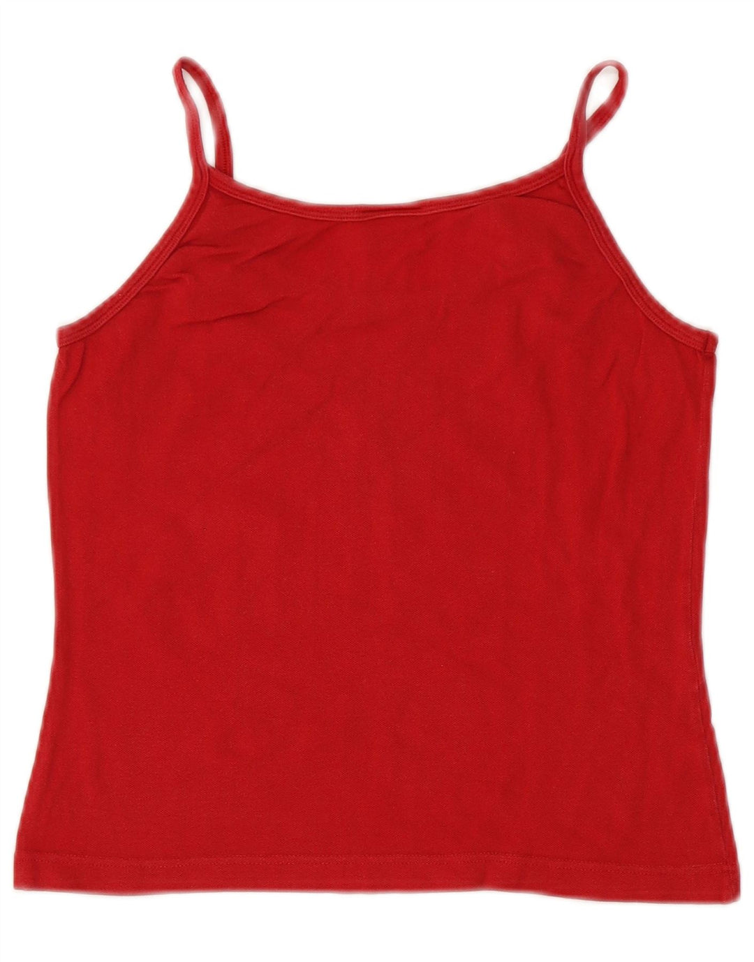 LACOSTE Dame Crop Cami Top Størrelse 40 Medium Rød Bomuld
