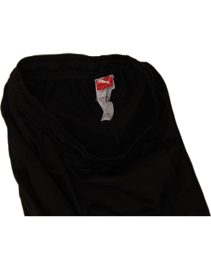 PUMA Boys Graphic Tracksuit Trousers Joggers 11-12 Years  Black Polyester Vintage Puma and Second-Hand Puma from Messina Hembry 