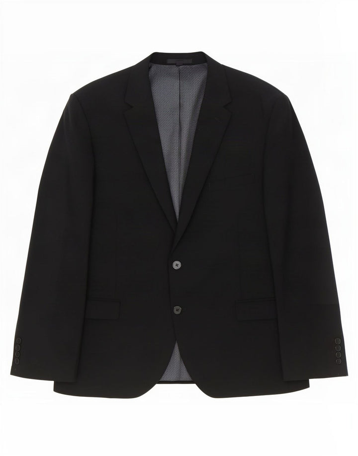 Marks & Spencer Herre 2-knaps blazerjakke str. 54 2XL Sort uld