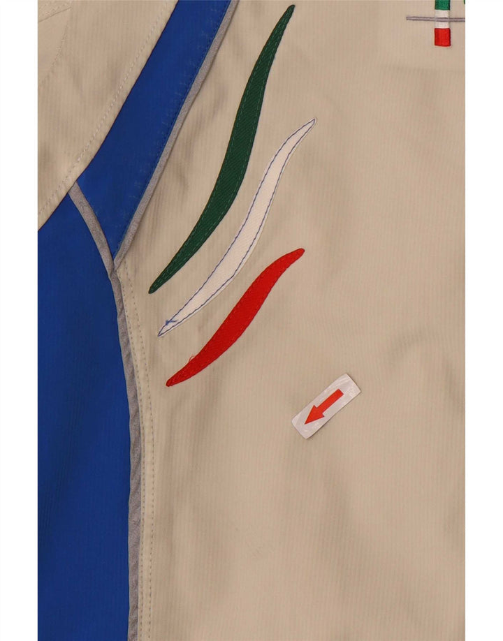 Vuarnet Herre Grafisk Hætte Skijakke UK 38 Medium Beige Colourblock