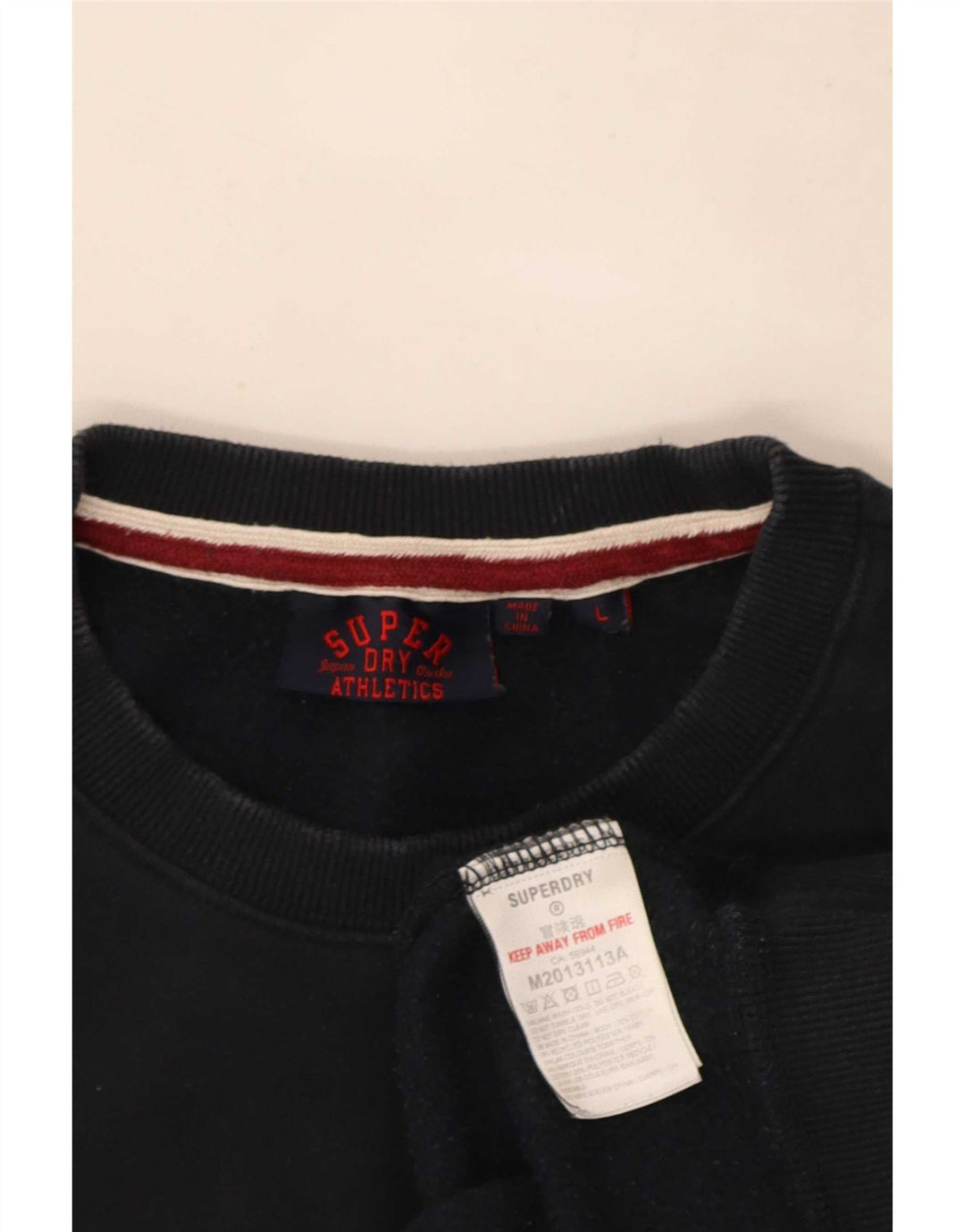 Superdry Sweatshirt til mænd, stor marineblå bomuld