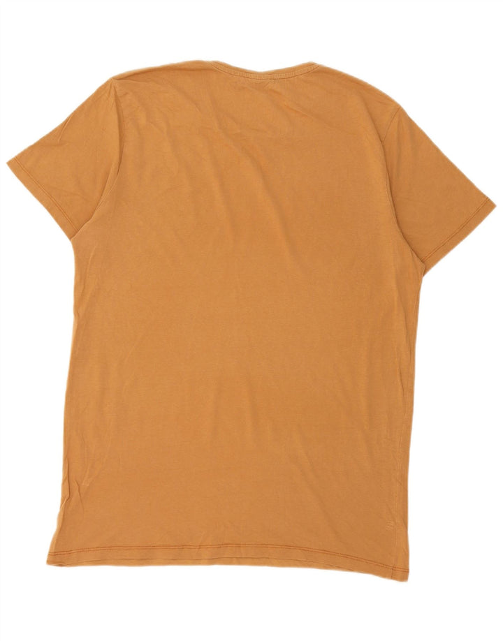 Jack & Jones Herre Grafisk T-Shirt Top Stor Gul