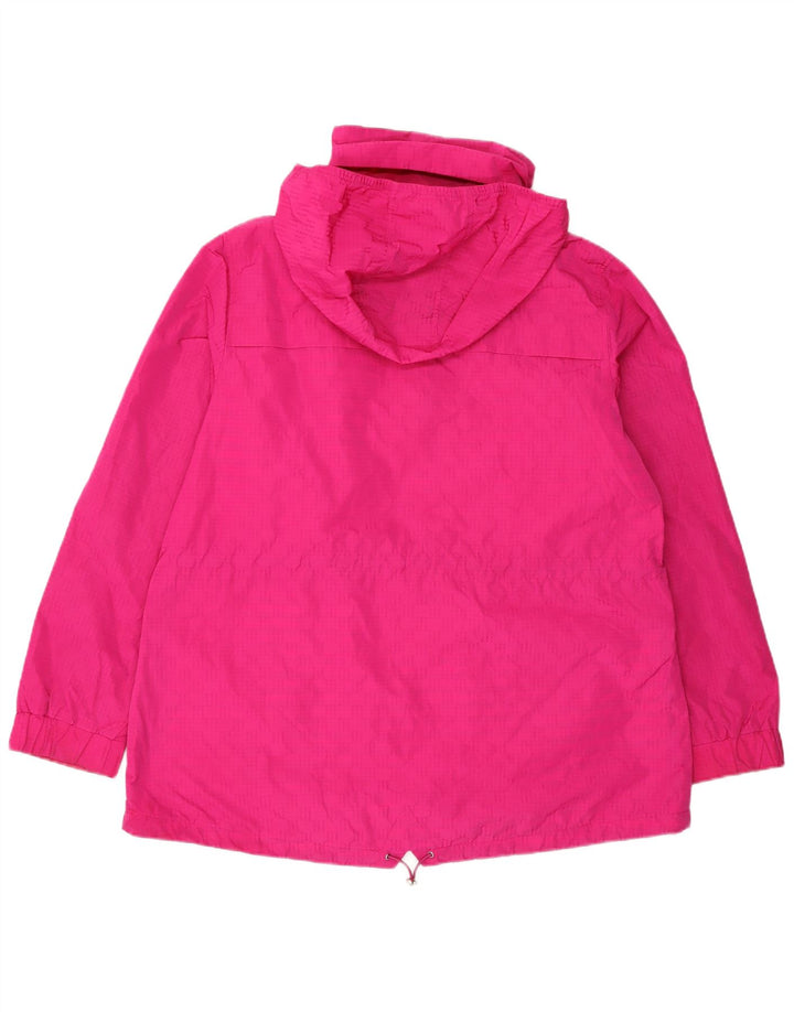 Marks & Spencer Regnjakke med hætte til kvinder UK 18 XL Pink Polyester