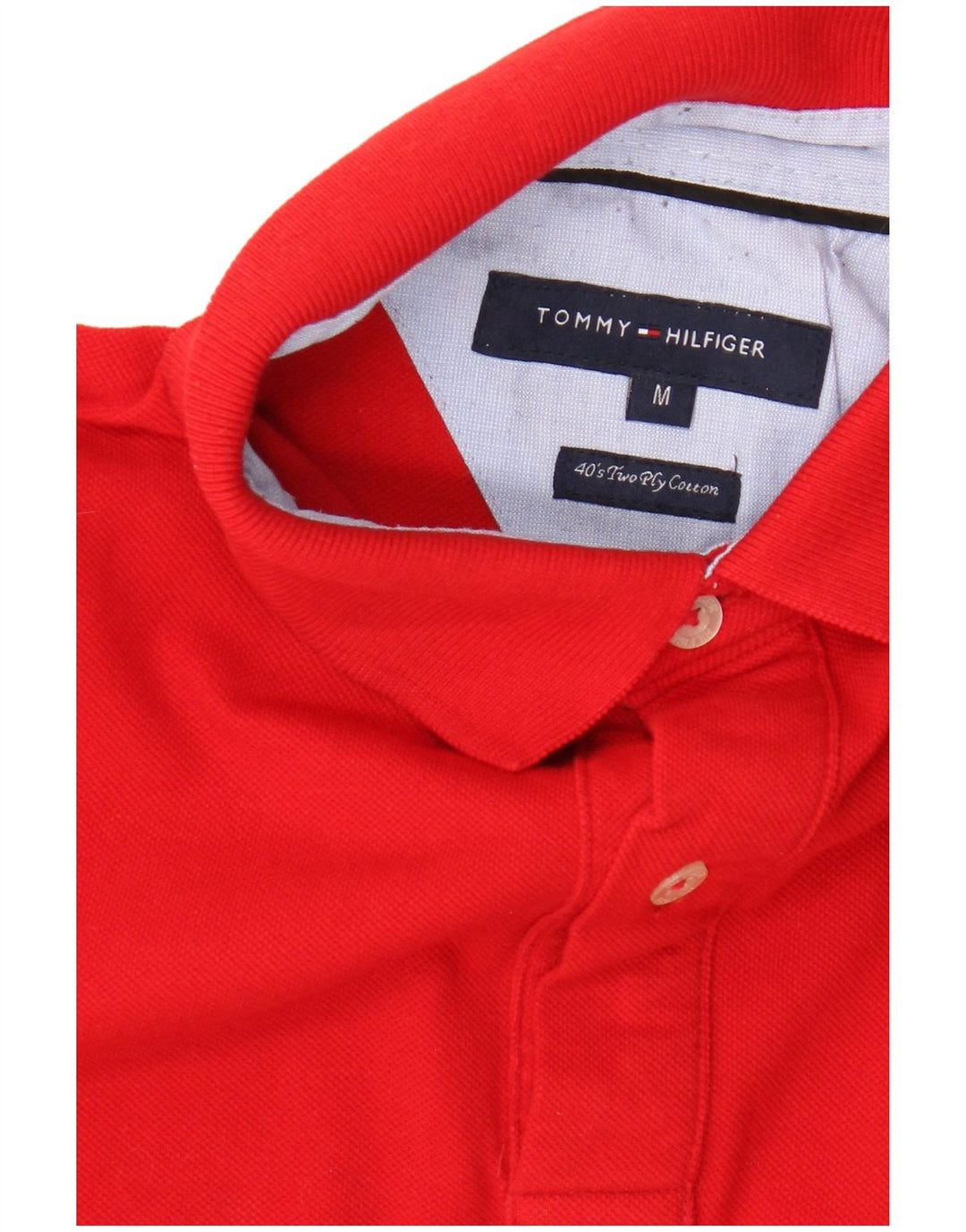Tommy Hilfiger herre poloshirt Medium rød bomuld