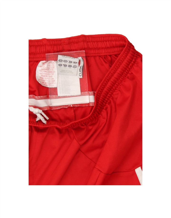 ADIDAS Boys Climacool Graphic Sport Shorts 15-16 Years  Red Polyester