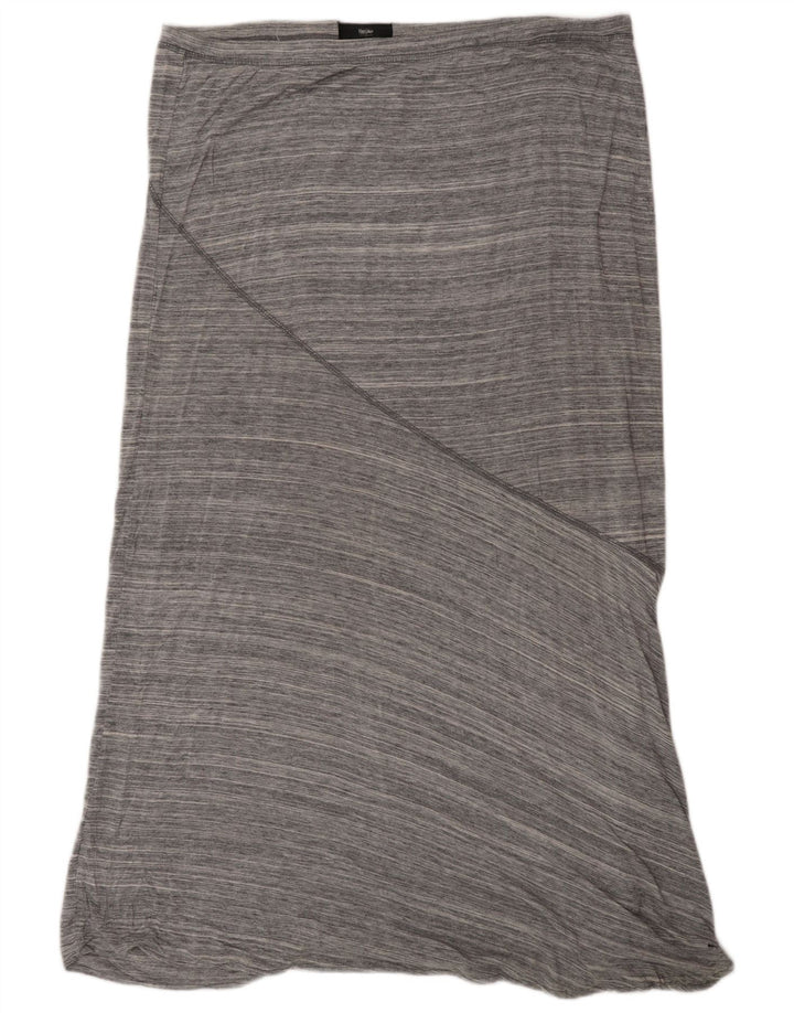 MOSSIMO Dame Maxi Nederdel XL W38 Grå Nålestribet Rayon