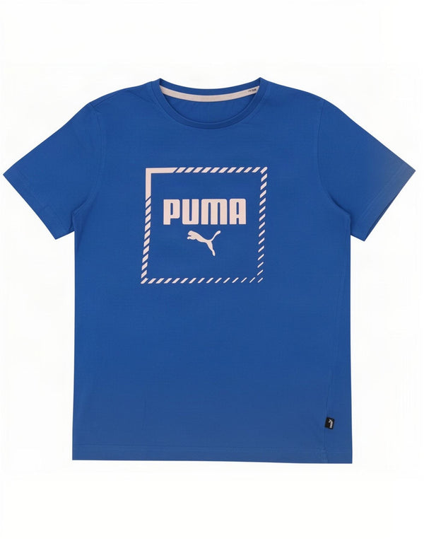 Puma drenge grafisk t-shirt top 13-14 år blå bomuld