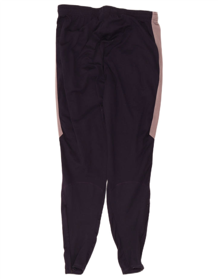 Nike træningsdragt bukser til kvinder UK 14 Large Navy Blue Colourblock Polyester