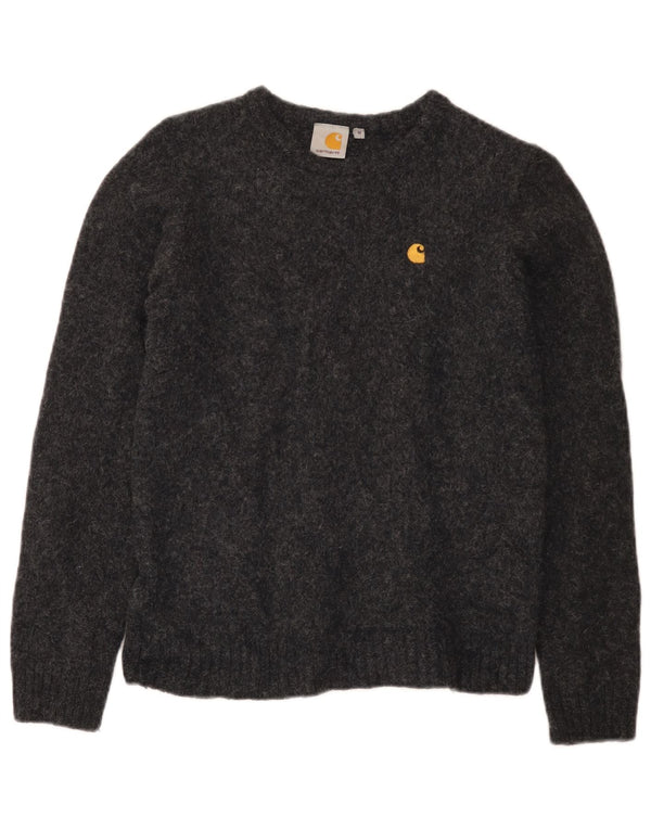 Carhartt drenge sweater med rund hals 7-8 år mellemgrå uld